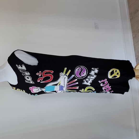 Rock N Karma Peace Love and Karma Black Dress - Size M - Picture 6 of 8